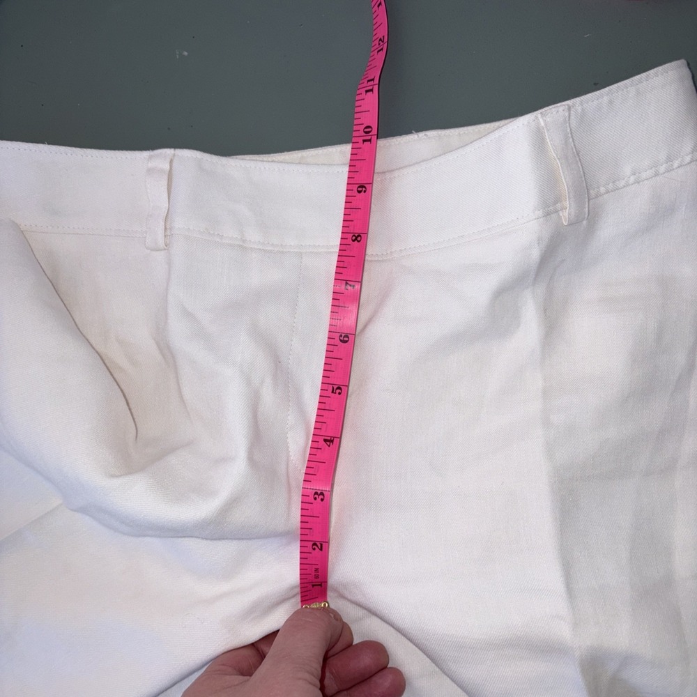 Alfani Linen Blend Size 2 Dressy Cropped Workwear Pants Women's Size 2 Lined - Picture 7 of 9